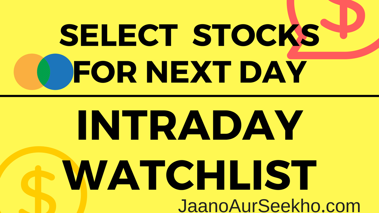 how to select stocks for next day